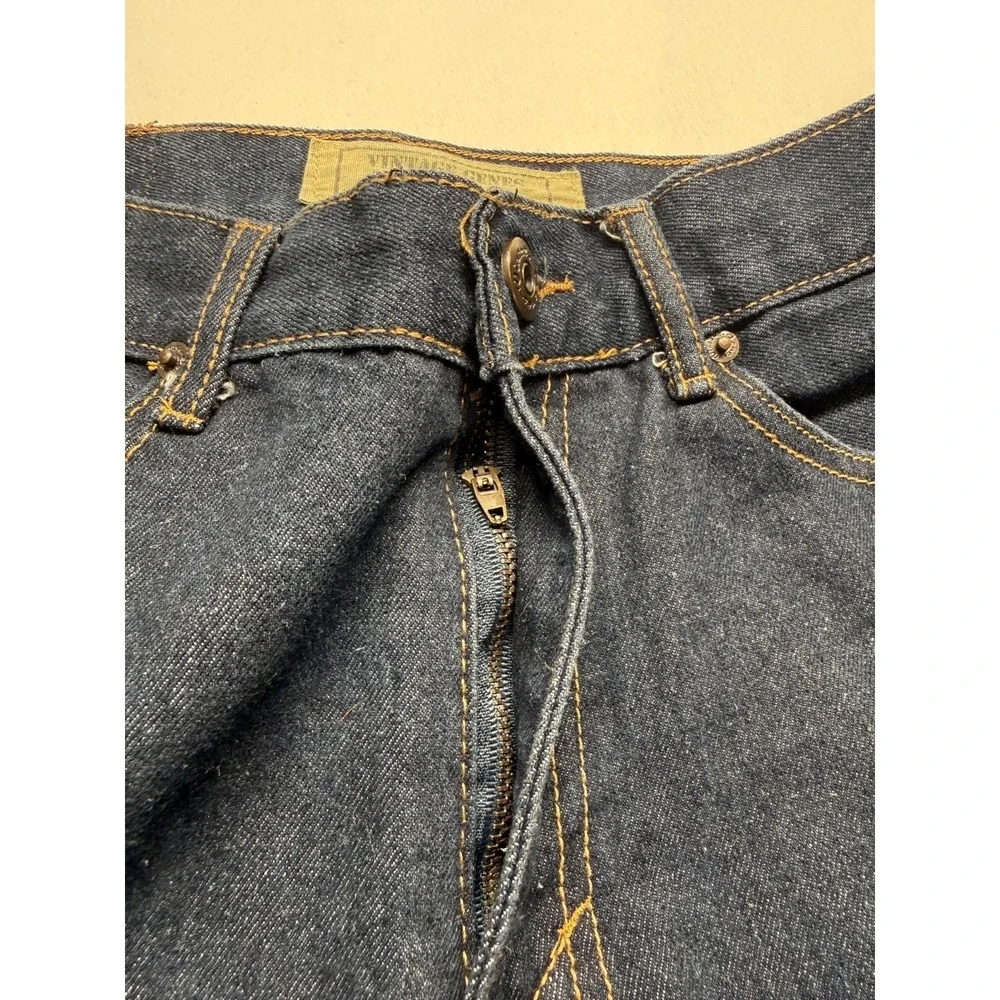 Vintage Genes 1891 Jeans Mens 32x31.5 Blue Dark Wash Denim Slim Fit Straight Leg